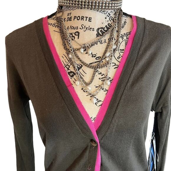 Simply Vera Wang Women's Ruffled Cardigan Boho Small - Picture 2 of 6